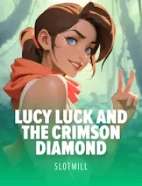 lucy luck and the crimson diamond slot logo